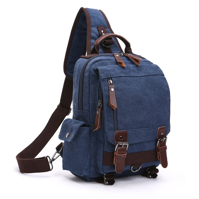 Zippered canvas travel bag