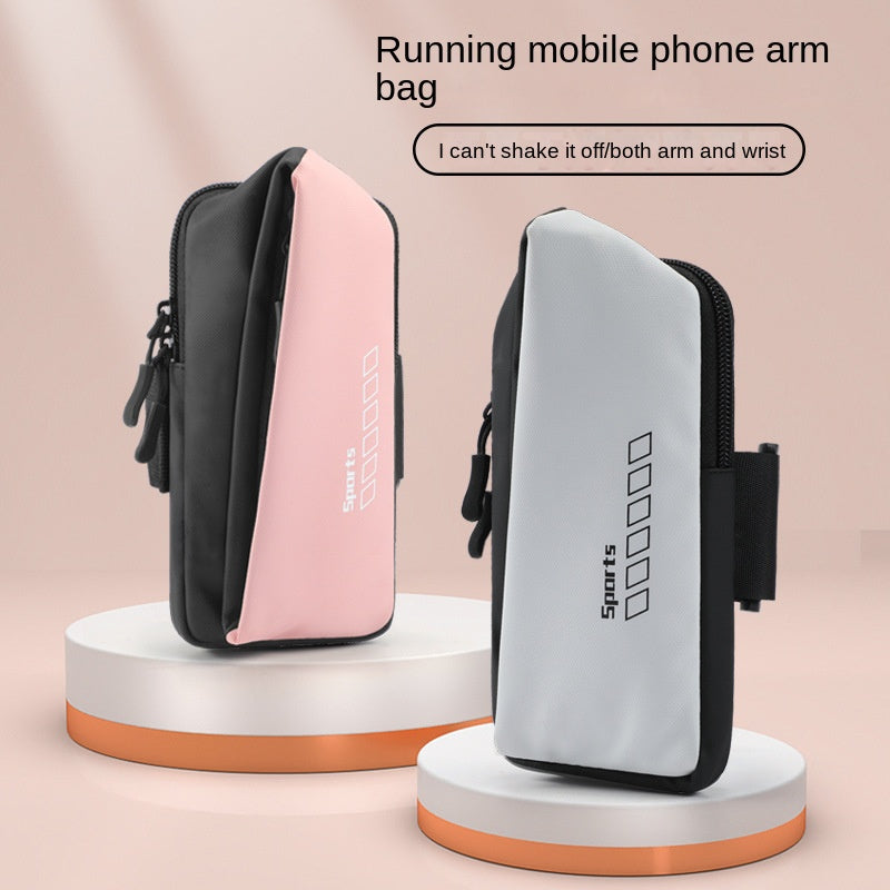 Sweatproof fitness arm pouch for men