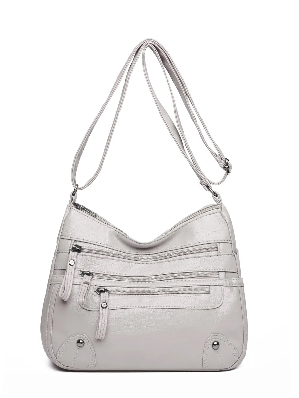 PU Leather Multi-Pockets Shoulder Bag – Stylish & Functional Everyday Purse