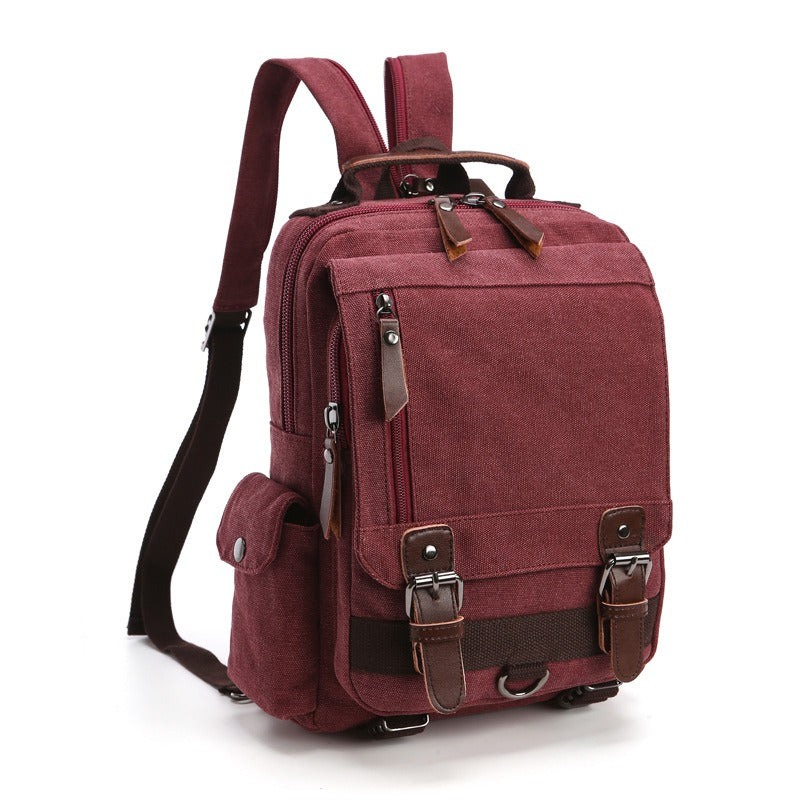 Backpack with snap pockets