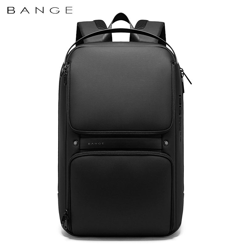 Tech gear stored inside laptop backpack