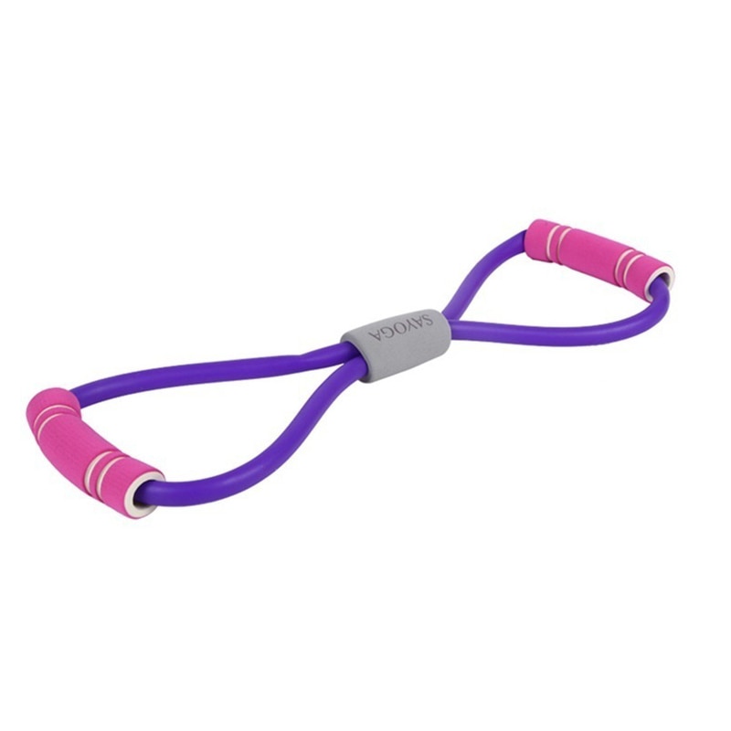 8-Word Resistance Band Chest Expander – Elastic Fitness Rope for Yoga & Muscle Training