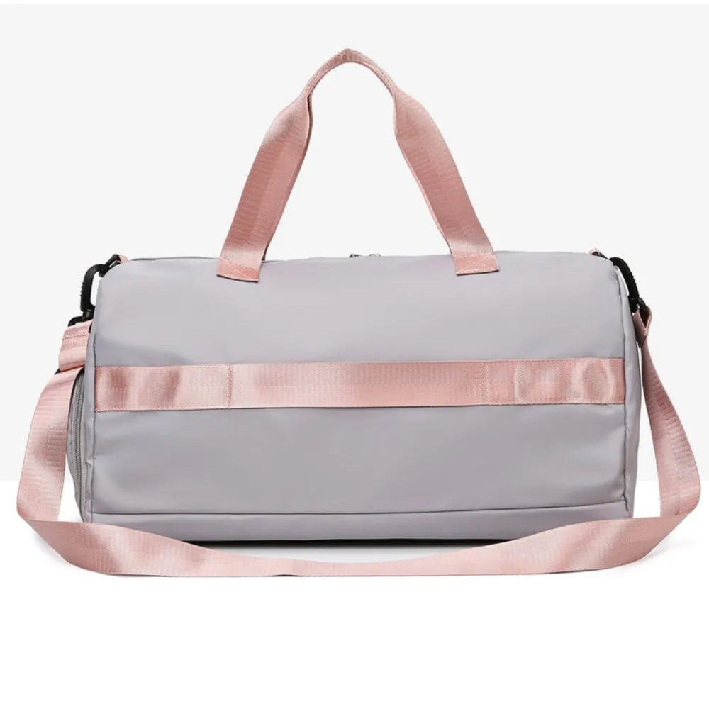 Travel duffel with front and side pockets