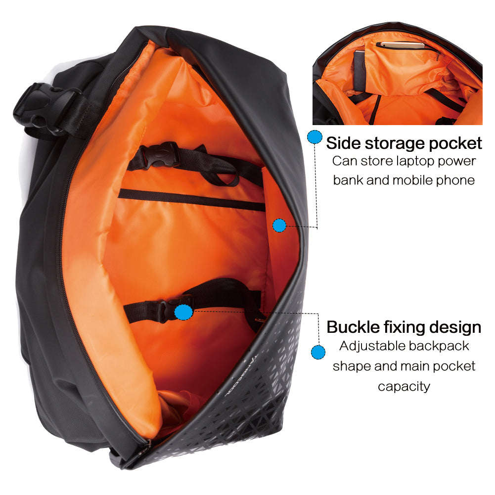 Secure anti-theft flap and internal access