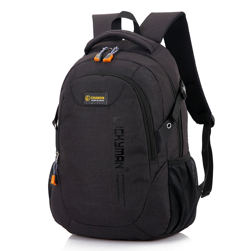 Men’s polyester laptop backpack for school