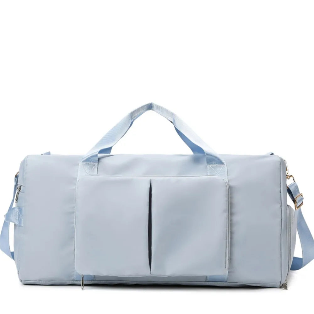 Travel bag with separate wet pocket