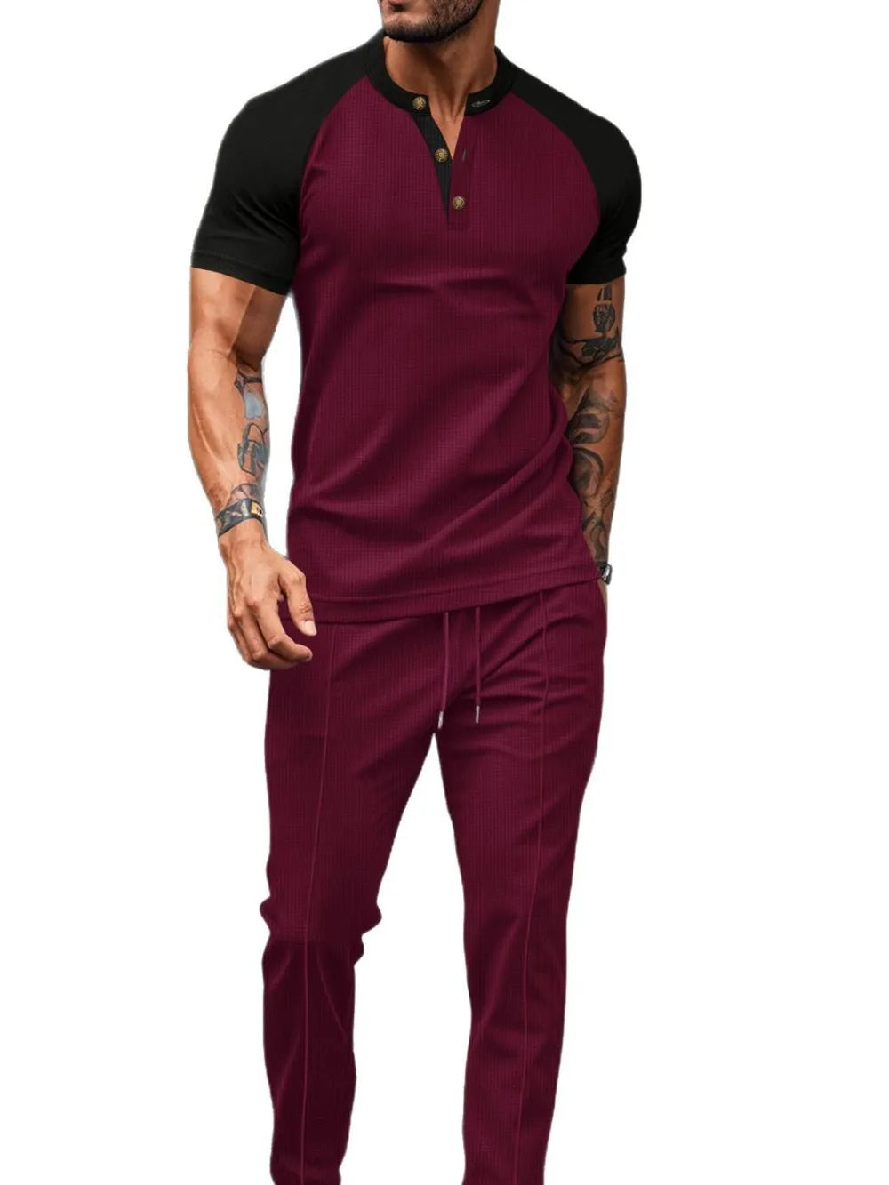 Comfortable drawstring pants for men in plus size