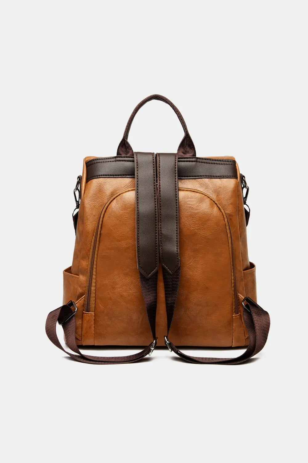Stylish faux leather backpack bag