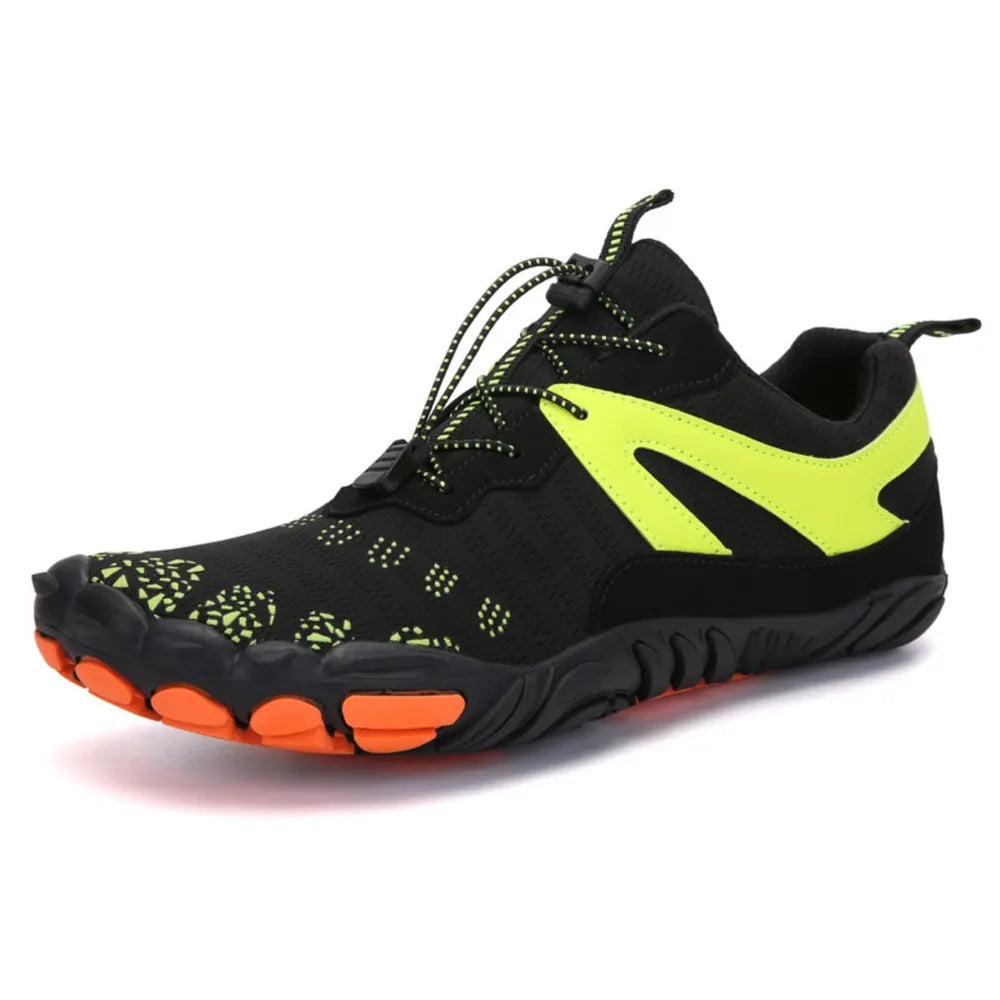 Comfortable mesh laces for fitness footwear