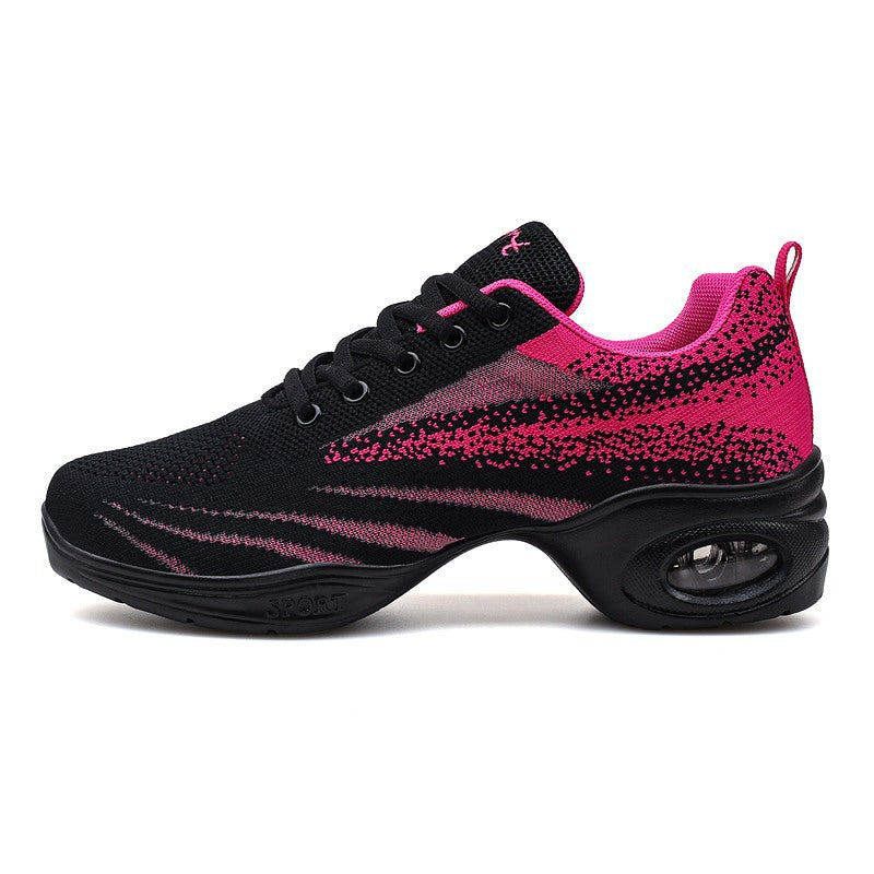 Close-up of flying weave material
Flexible sole dance shoes
Soft breathable training shoes
Casual women’s dancing shoes
Stylish flying knit dance shoes
Ballet flats with mesh upper
Lightweight shoes for dancing and fitness
Adult breathable soft-soled shoes