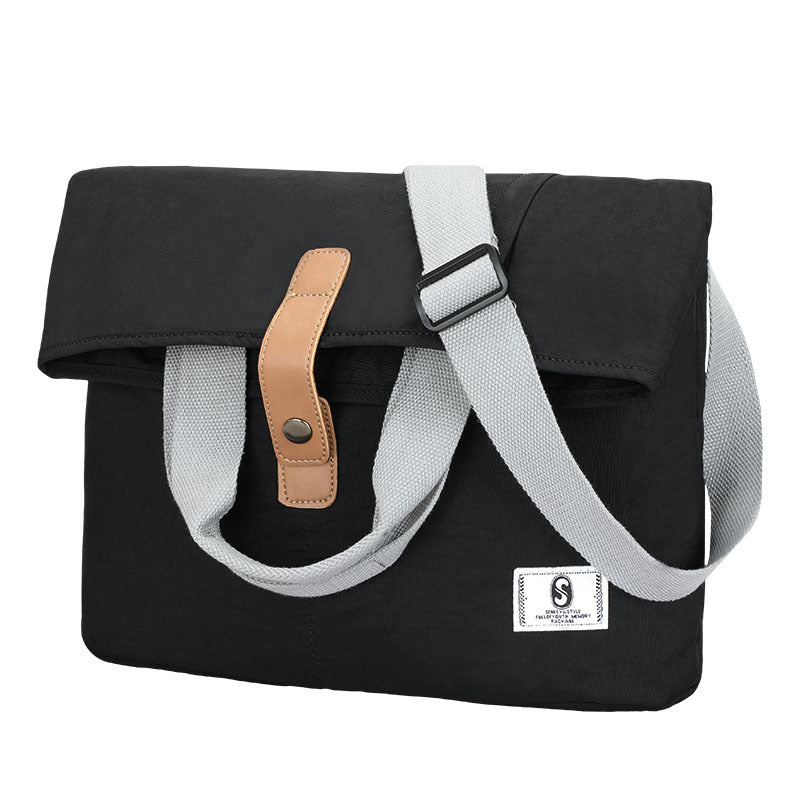 Slim tablet bag with adjustable strap