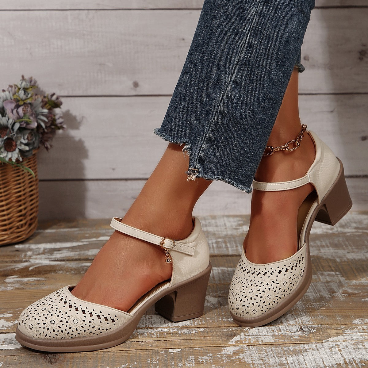 stylish women's retro footwear