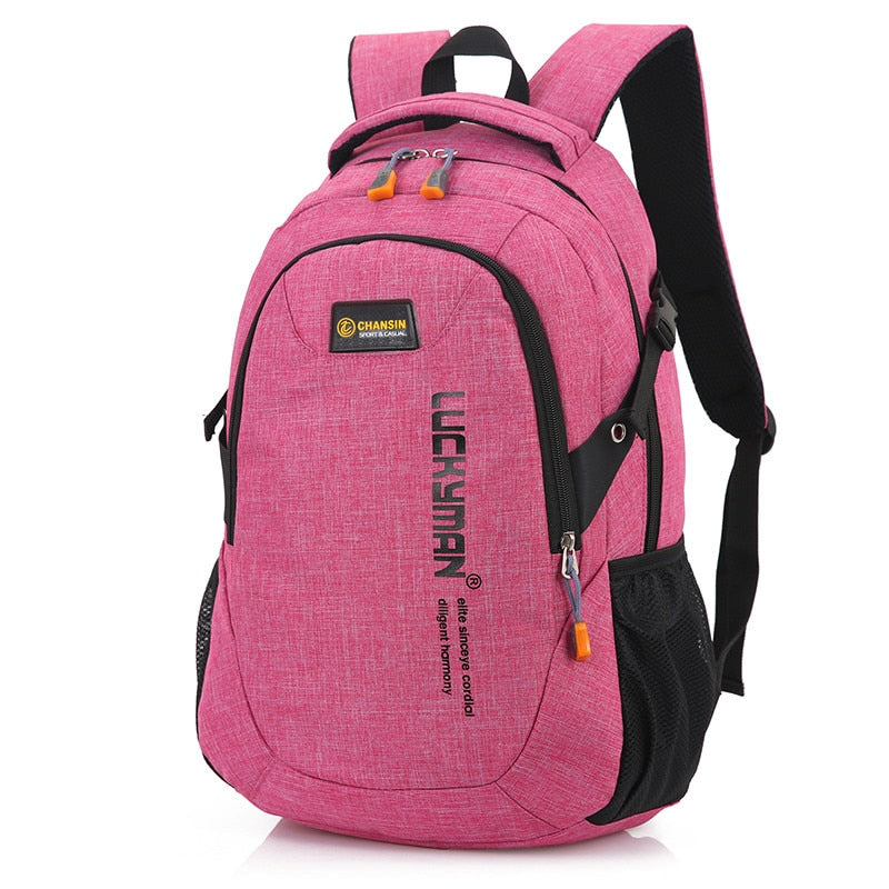 Spacious student backpack for males