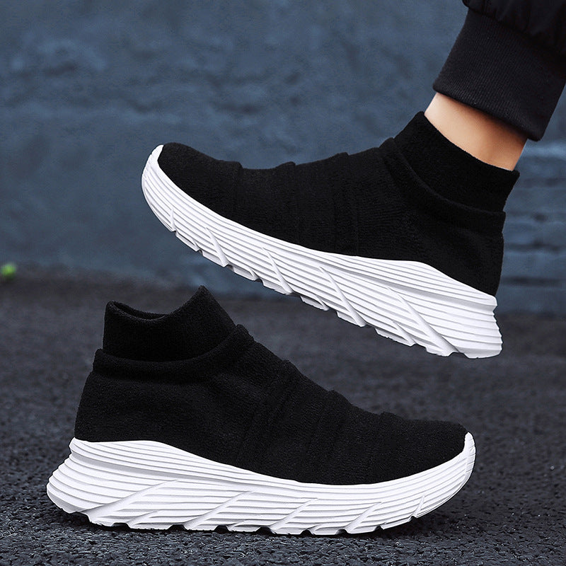 men’s casual sports knit shoes
