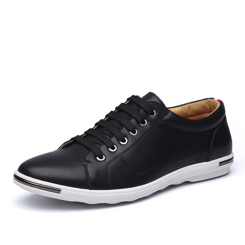 Korean style men's white sneakers