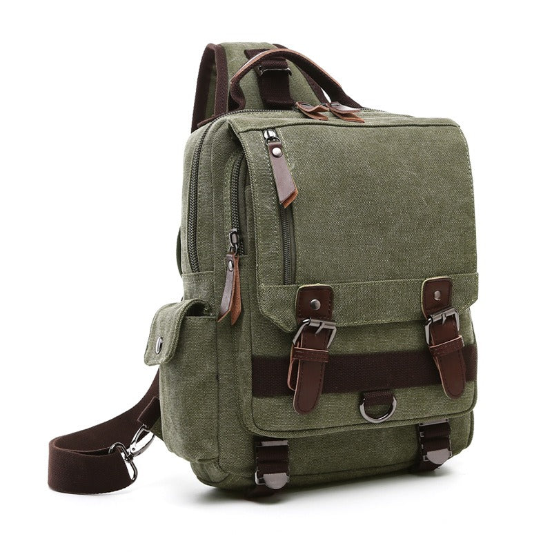 Backpack with front flap
green