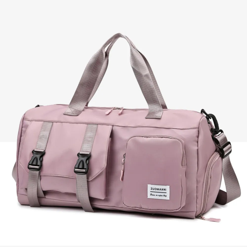 Oxford cloth gym bag with shoulder strap