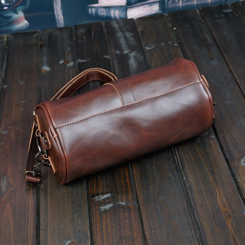 Top zipper of cylinder bag
