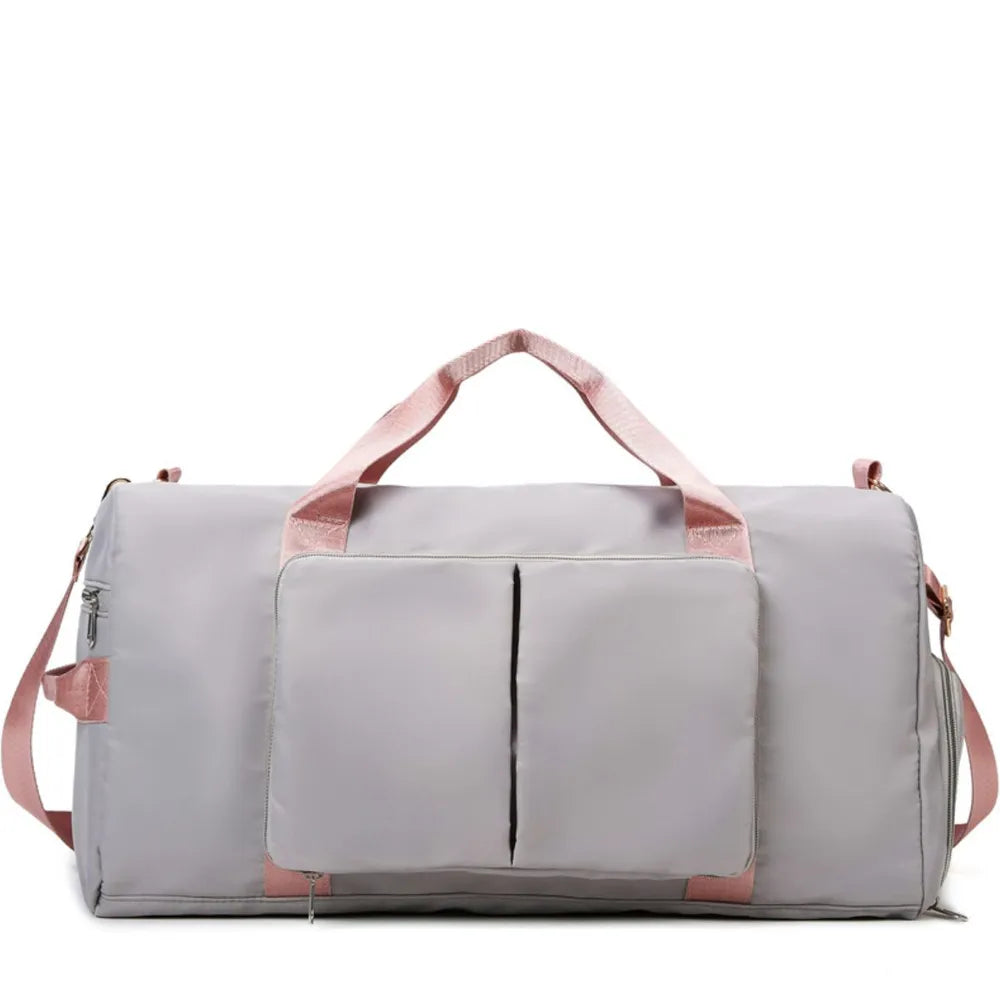Waterproof gym bag with compartments