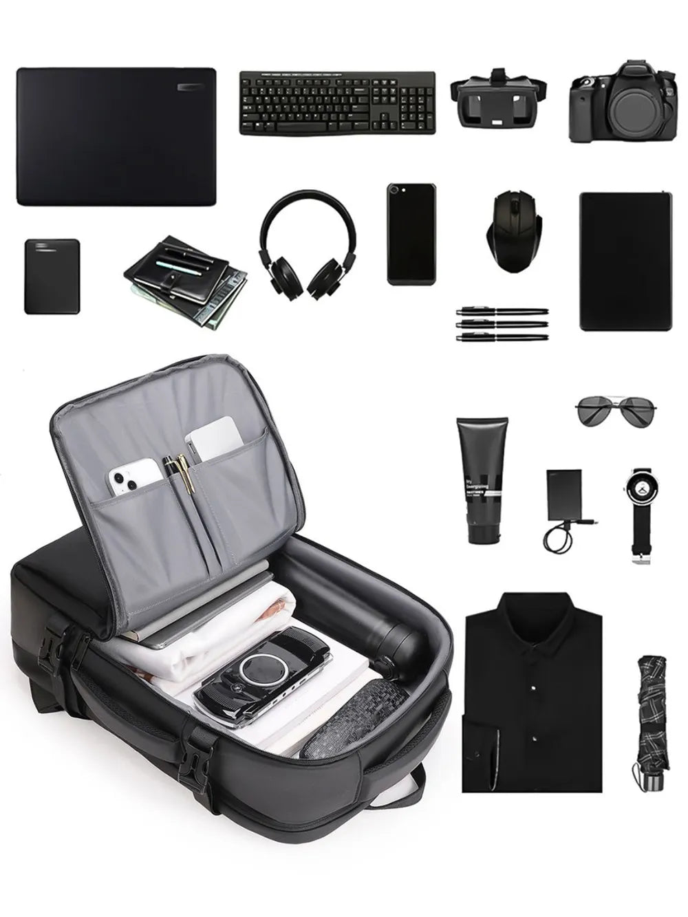 Everyday use backpack with utility design