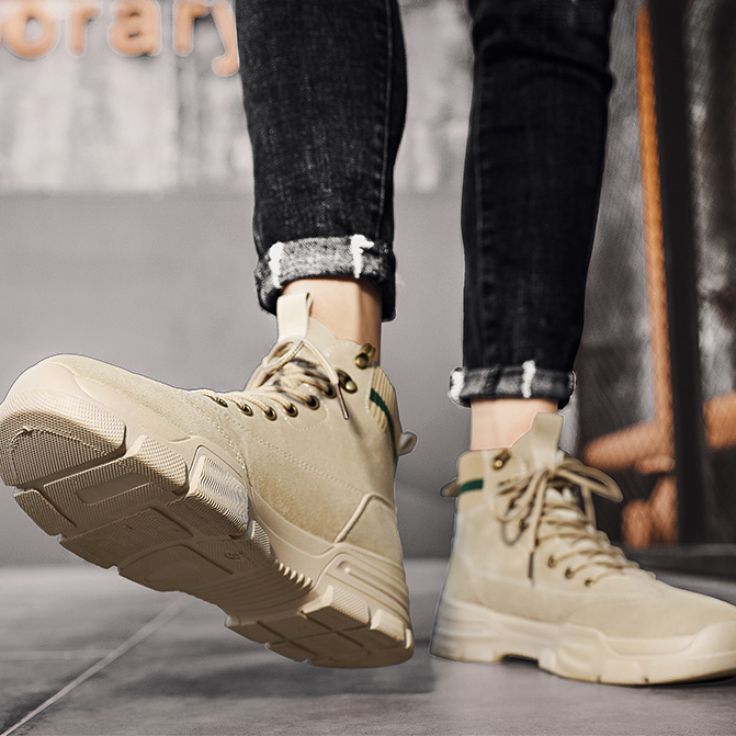 men’s autumn fashion footwear cream