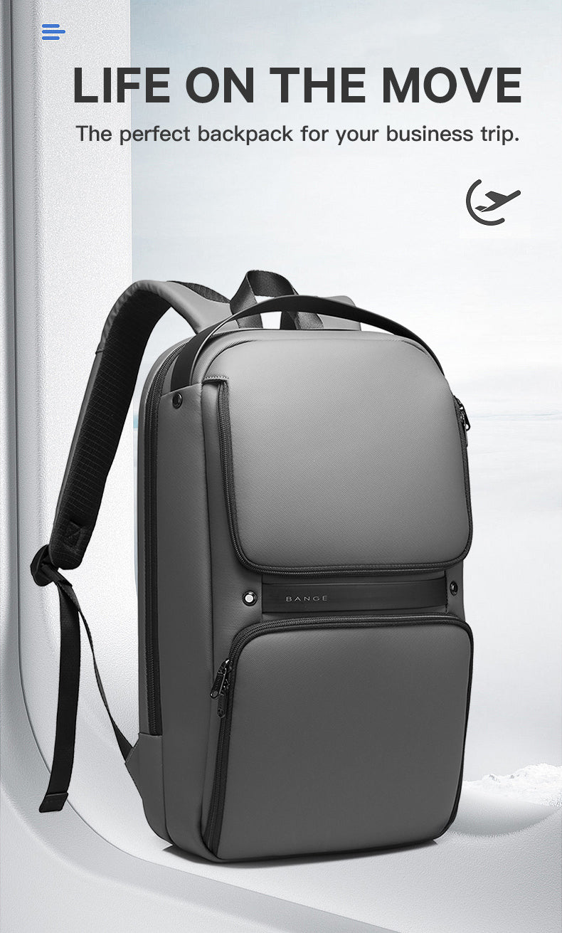 BANGE backpack with laptop and accessories