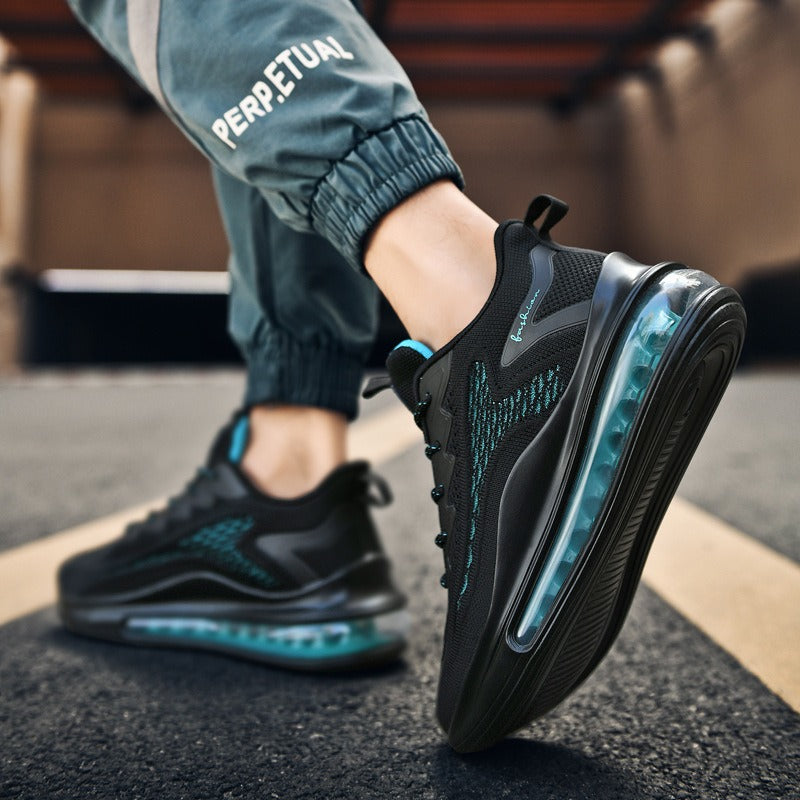 Mesh workout sneakers with air sole
