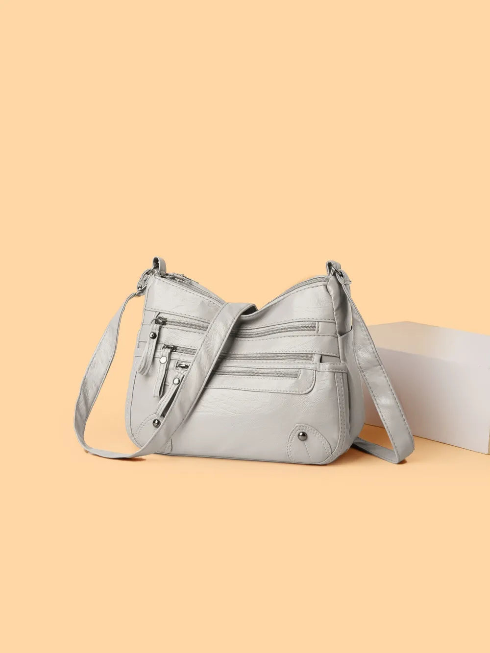 PU Leather Multi-Pockets Shoulder Bag – Stylish & Functional Everyday Purse