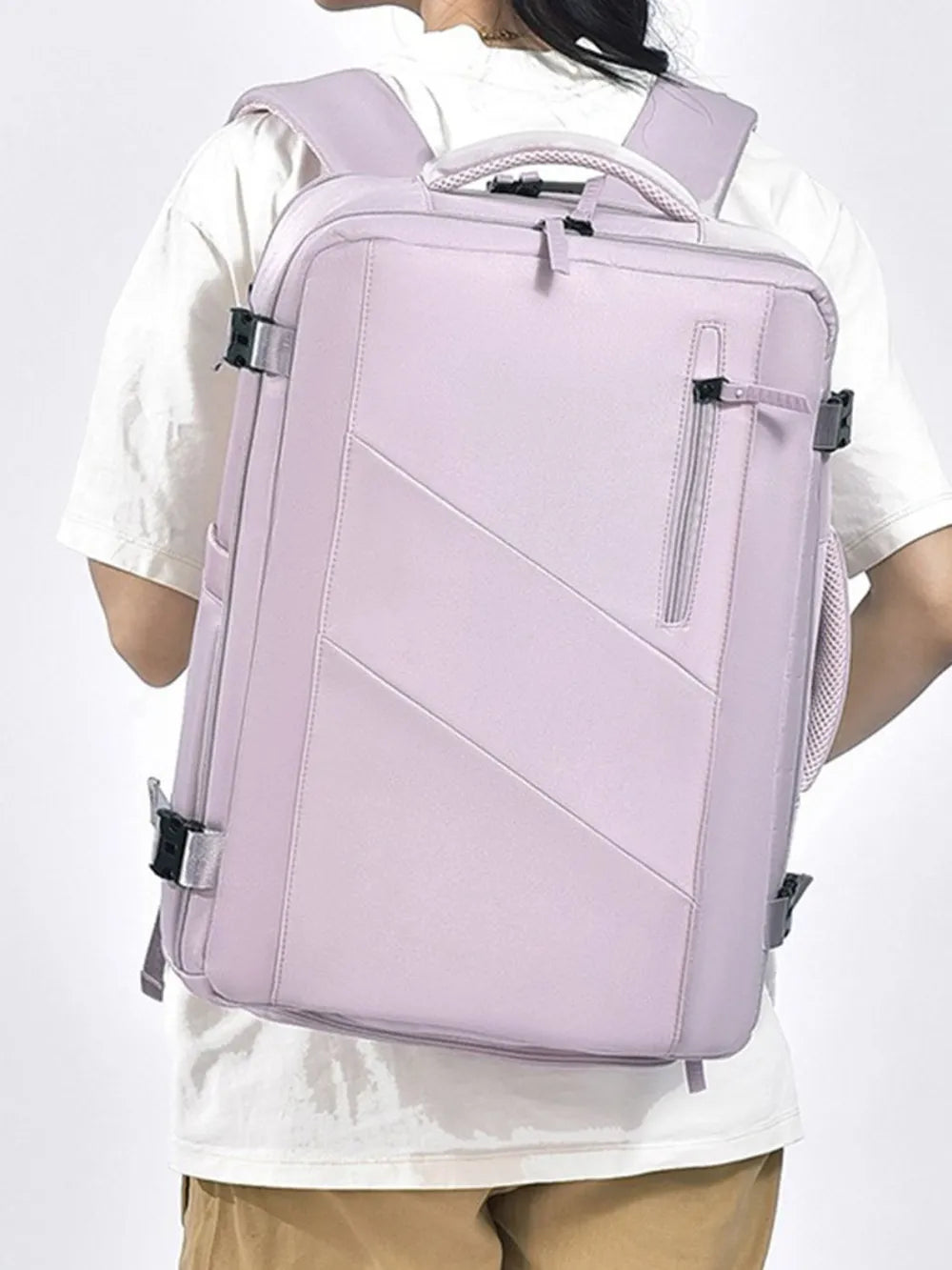 Back view of adjustable strap bag