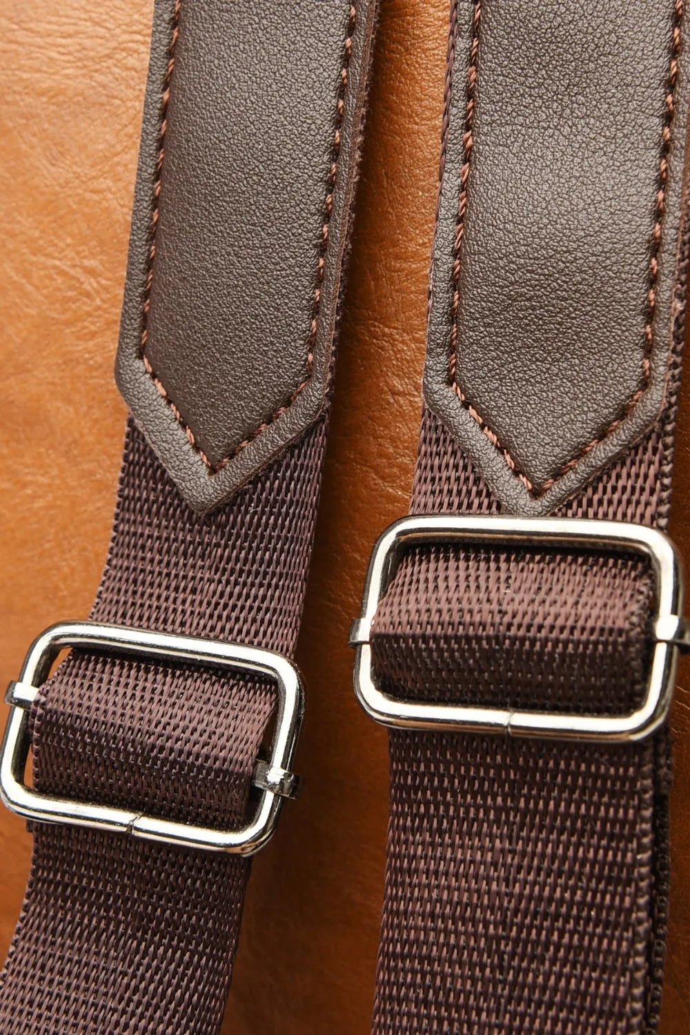 Side view of PU leather bag