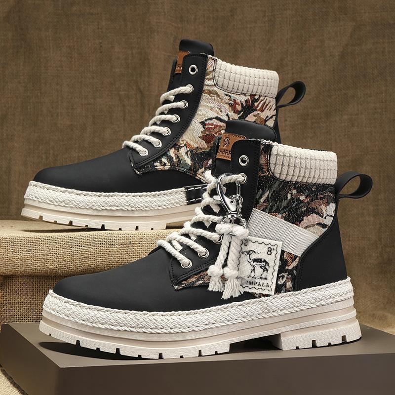 autumn lace-up work boots men
