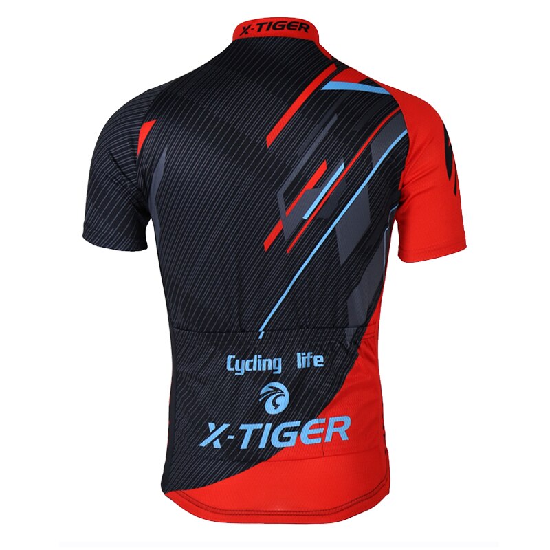 X-TIGER Summer Cycling Jersey Breathable MTB Bike Clothes Short Sleeve Mountain Bicycle Clothing Cycling Uniform For Men