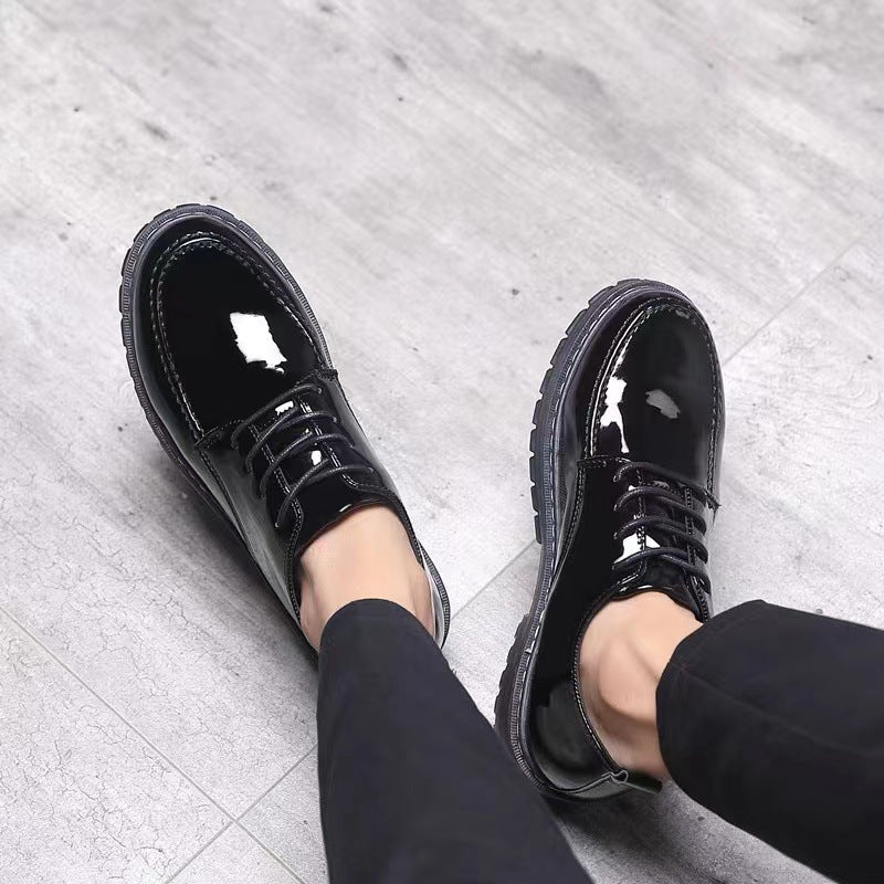 men’s bright leather formal shoes