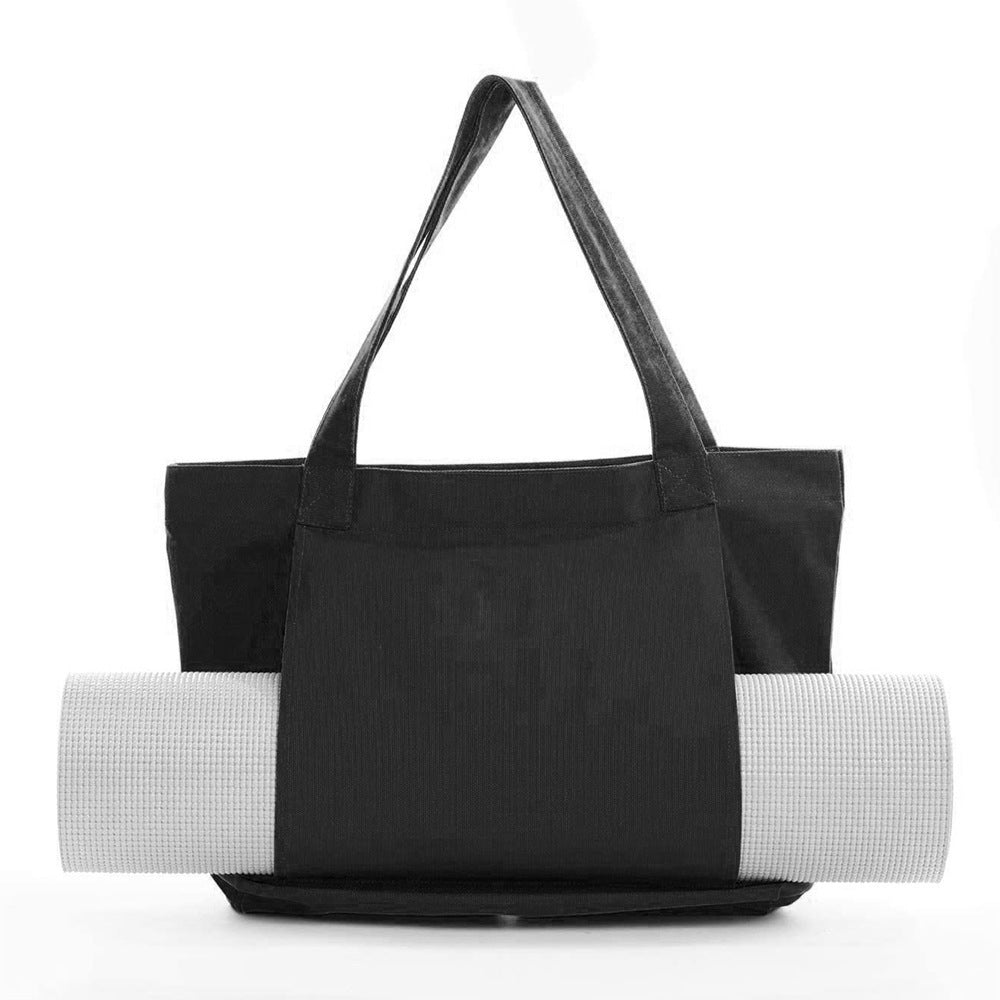 Spacious mat bag with strong handles