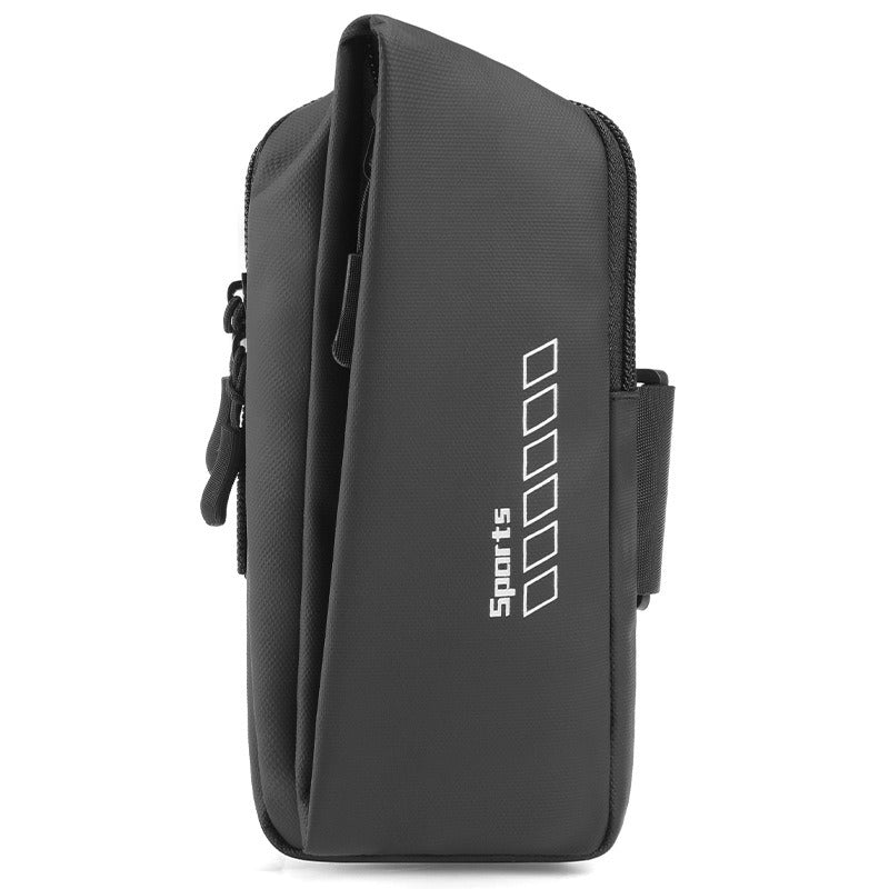 Sports arm cover with zipper compartment