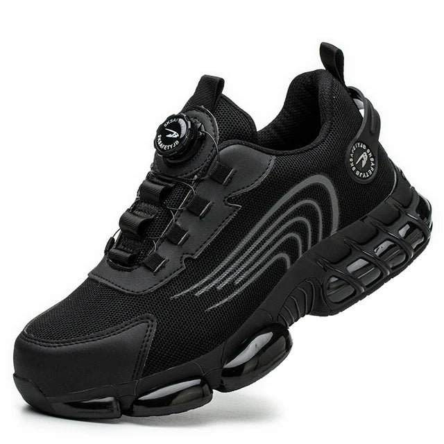 Men’s Steel Toe Safety Shoes – Lightweight, Breathable, Anti-Smashing & Puncture-Proof Summer Work Shoes