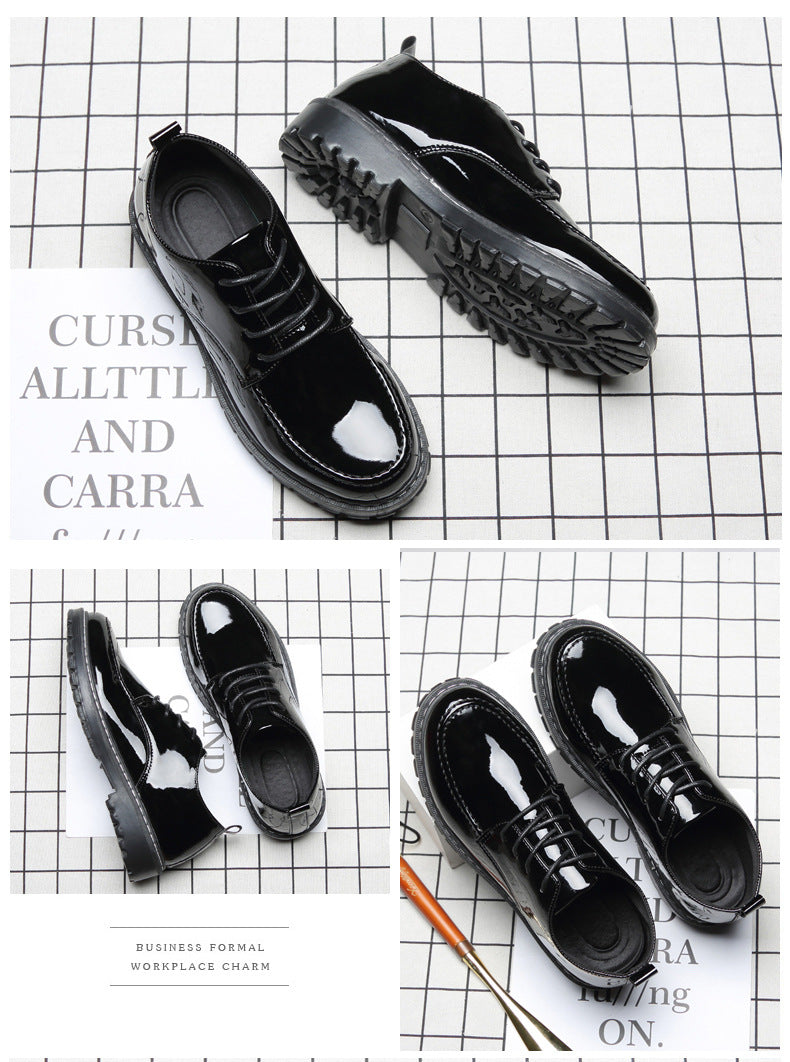 elegant small leather shoes for men