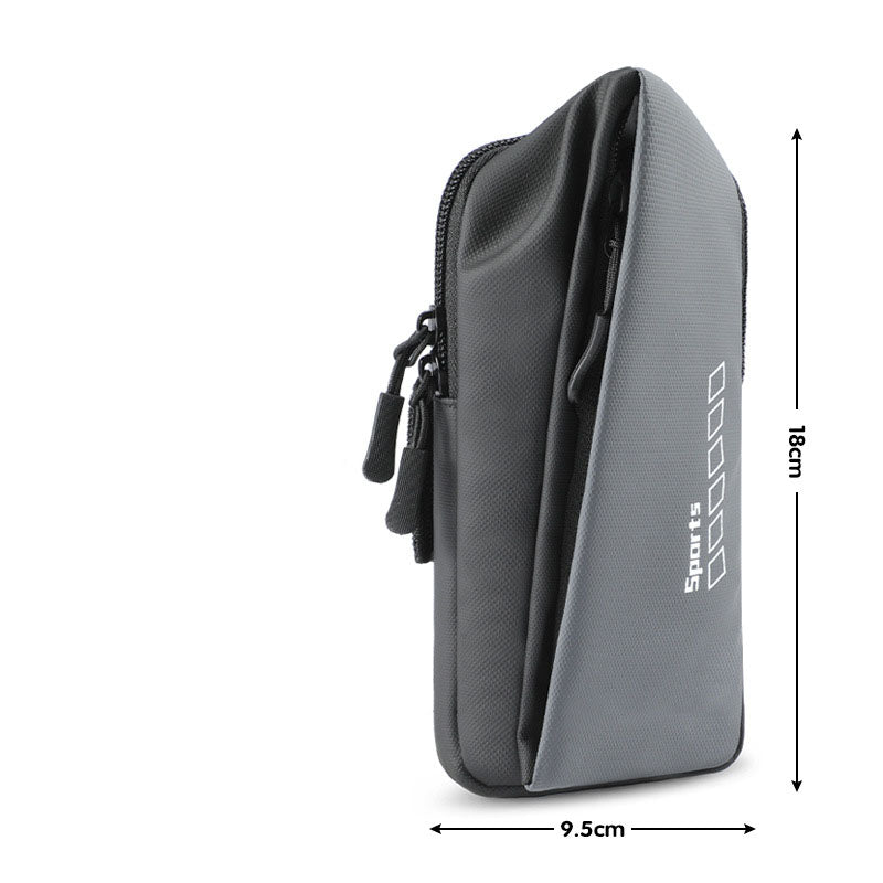Black running armband for mobile phone