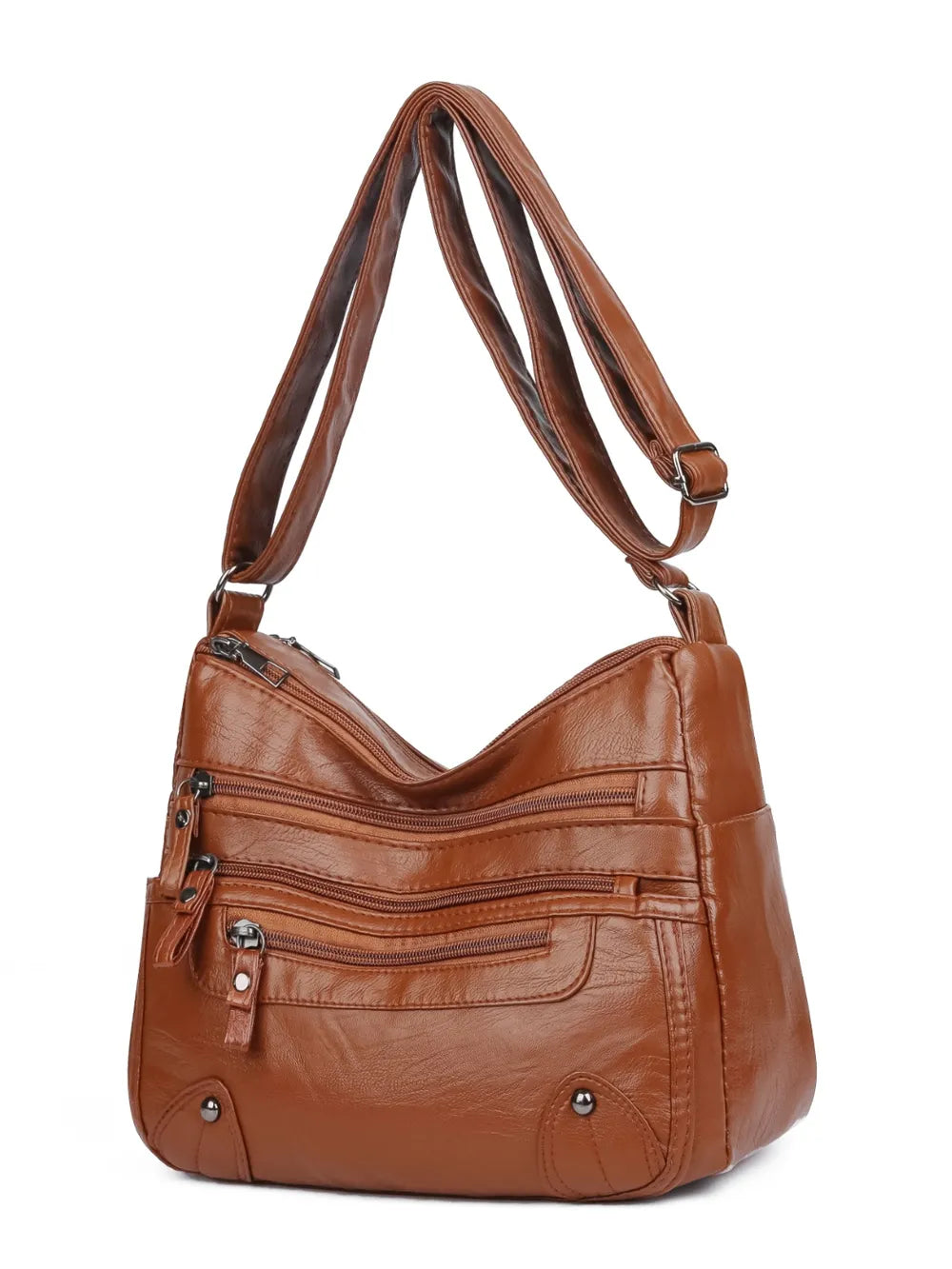 Stylish crossbody bag front view