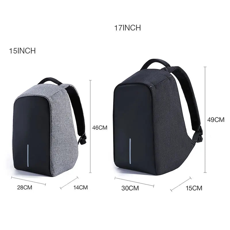 Sleek tech backpack for men with laptop storage