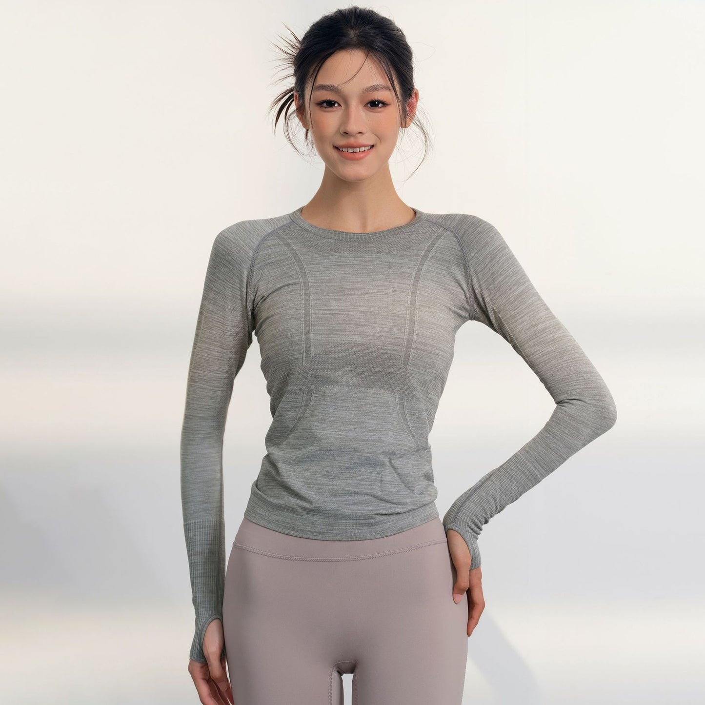 Long sleeve quick-dry workout shirt