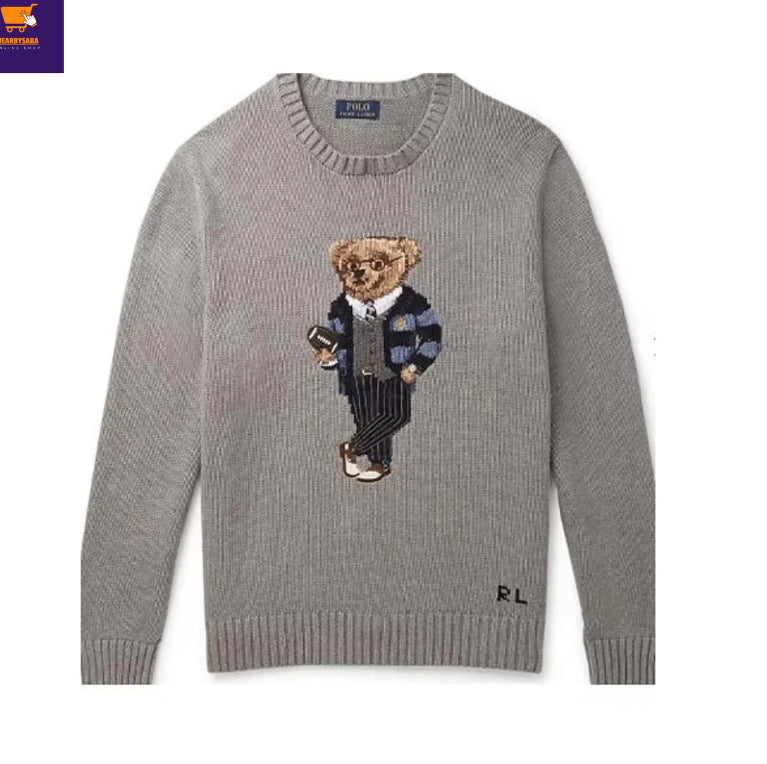 2026 Autumn and Winter New Cross-Border Sweatshirt 3D Digital Printing Men's Autumn Trendy Imitation Sweater Round Neck Sweatshirt