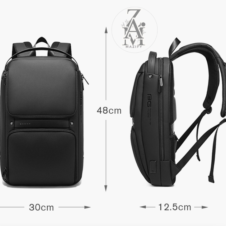 Men’s Waterproof Business Backpack – Laptop, School & Leisure Bag with USB and Multi-Function Design