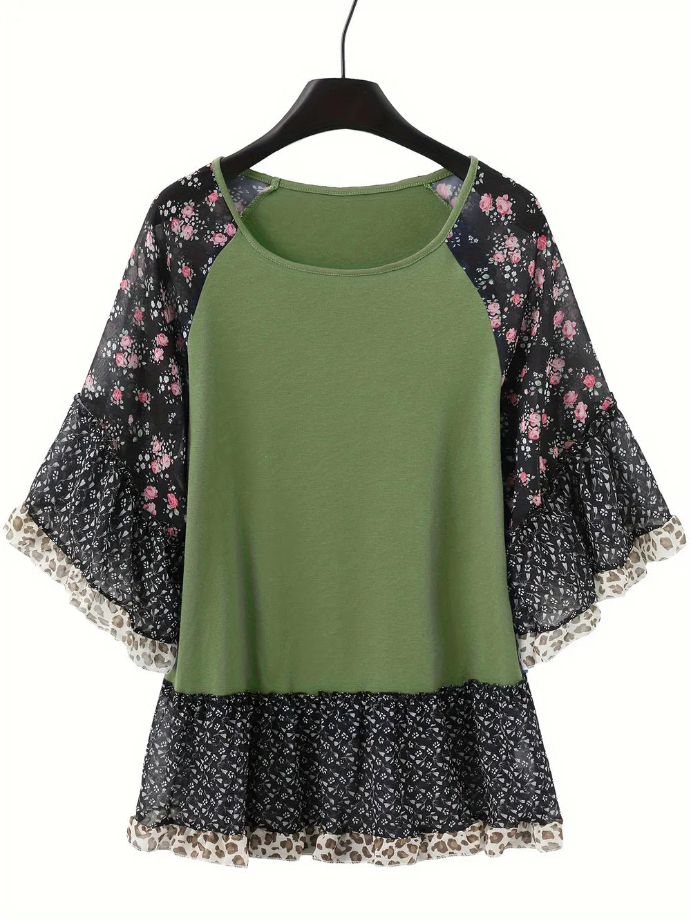 Close-up of frill details on sleeves