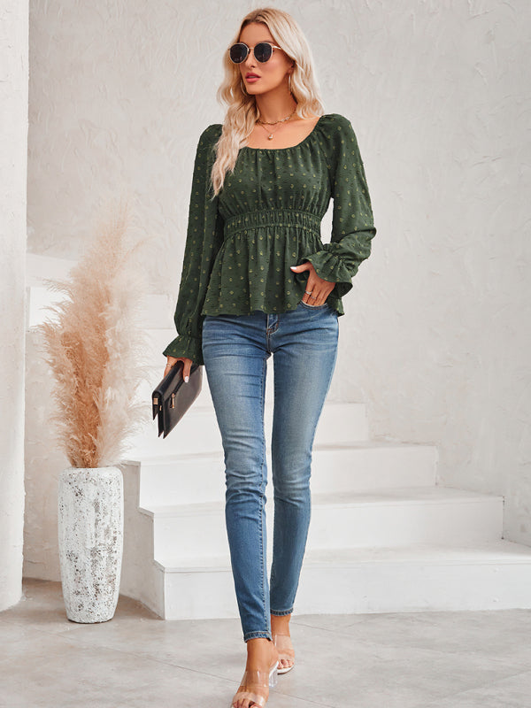 The 'Chloe' Flutter Sleeve Cinched Waist Top