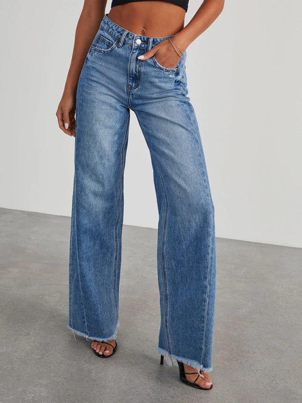 The Brooklyn Side-Panel Wide-Leg Jeans