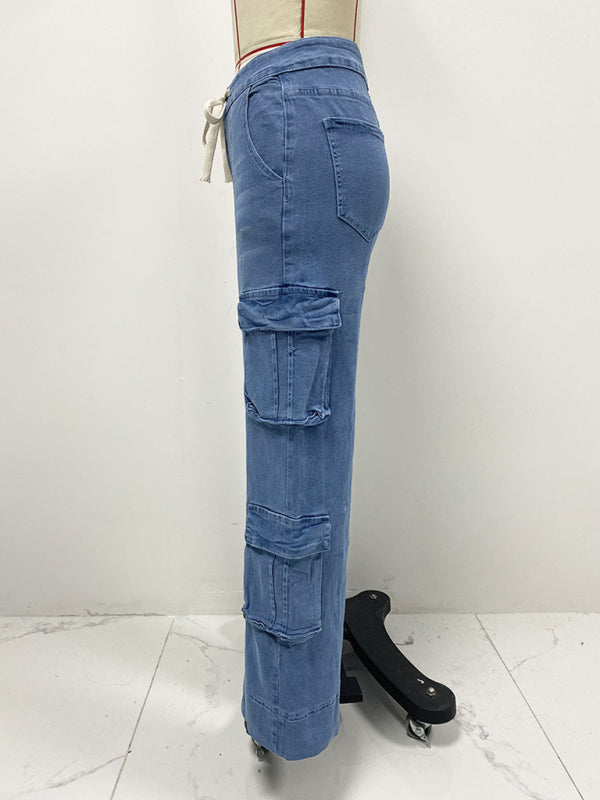 The 'Urban Grind' Wide-Leg Cargo Jeans