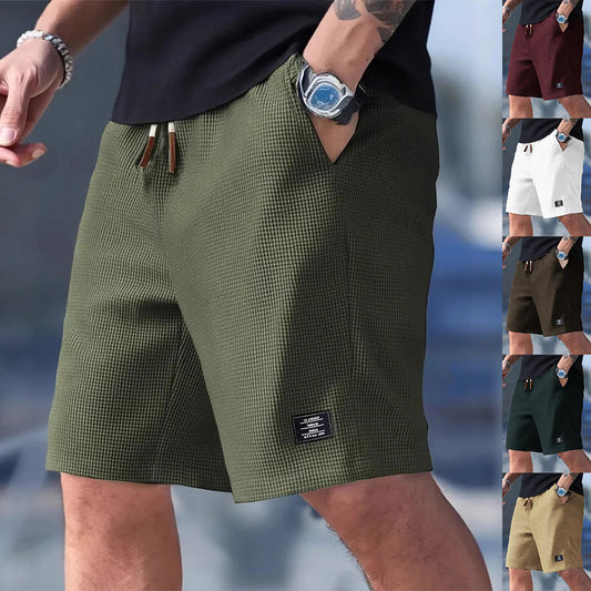 Men’s Casual Summer Waffle Shorts