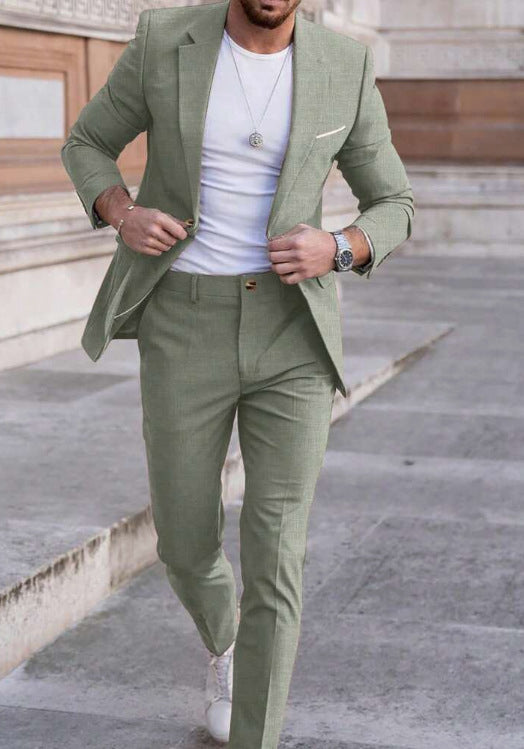 The 'Premier' Single-Breasted One-Button Suit Set