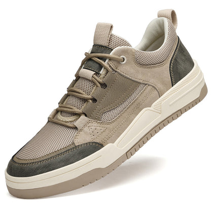 The 'Urban-Glide' Mesh & Suede Low-Top Sneakers